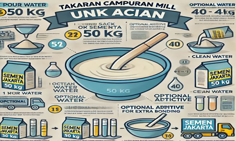Takaran Campuran Mill untuk Acian
